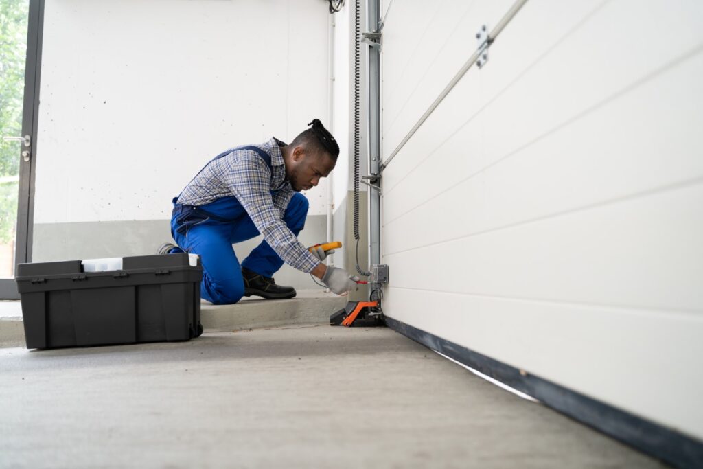 New garage door installation